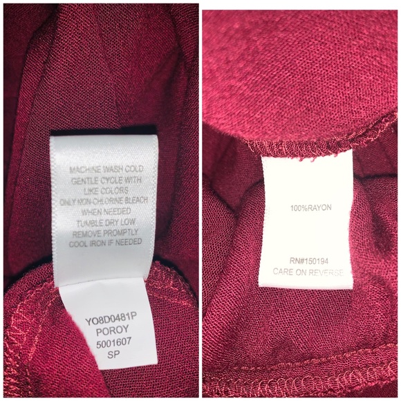 Jolt Kimono & Living Doll Split Pants Wine Size 3X - Picture 14 of 16